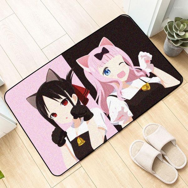 Tappeti Anime Kaguya-sama Love Is War Fujiwara Chika Tappetino Tappeto Decor Camera da letto Tappeti antiscivolo Tappetini da cucina personalizzati Zerbino fai da te