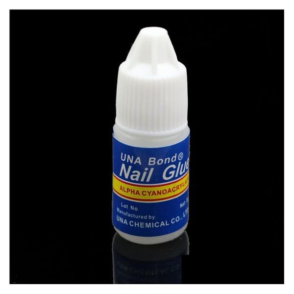 Polveri acriliche Liquidi 20Pcsx 3G Nail Art Bellezza Colla Suggerimenti falsi Cura del manicure Bonder adesivo Drop Delivery Health Salon Dheug
