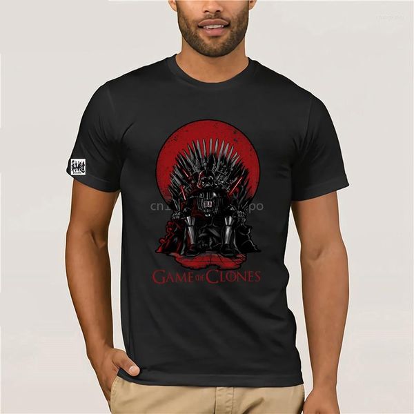 Camisetas femininas Bnwt Game Of Clones Dark Force Throne Swords Camisa adulta S Xxl Cool Casual Pride Men Unissex Fashion Tshirt