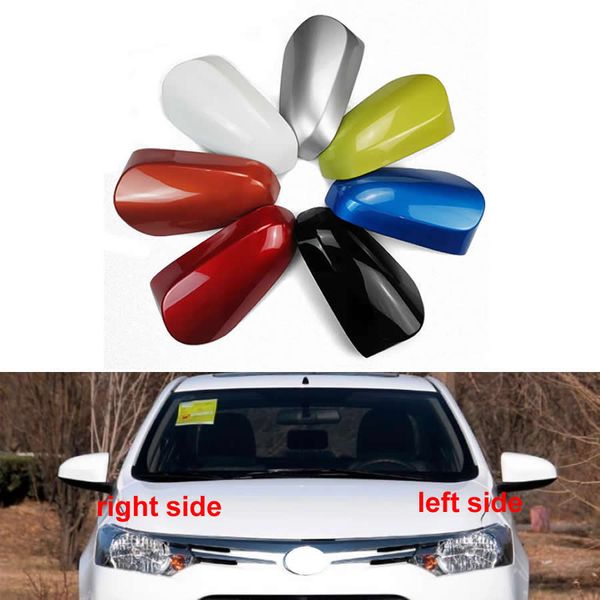 Para toyota vios/fs yaris l 2014-2021 acessórios do carro espelhos retrovisores capa espelho retrovisor shell carcaça cor pintada