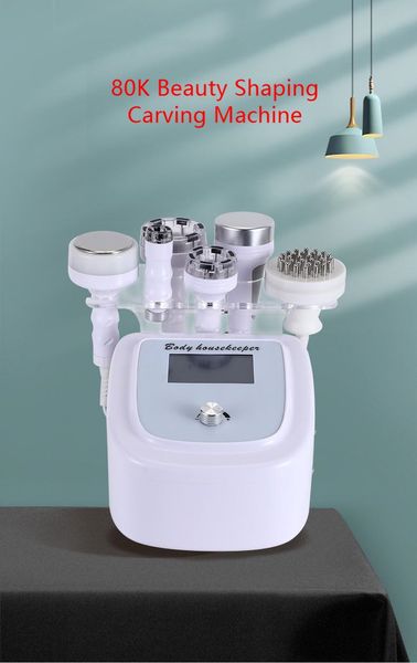 6 in 1 80K Lipo Cavitazione RF Ultrasuoni Vuoto Corpo Dimagrante Sculpting Machine Massaggiatore viso Dispositivo di bellezza per la salute del viso