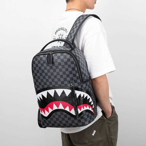 Rucksack Mode Marke Männer 2023 Neue Trend Koreanische Version Casual Große Kapazität Student Schul 230708