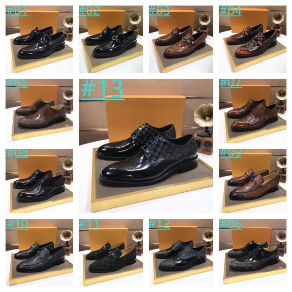 32 Modell Designer italienische Herrenschuhe, formelle Hochzeitsschuhe, neue stilvolle britische Brogue-Schuhe, Slip-On-Herren-Luxus-Kleiderschuh, formelle Party-Turnschuhe