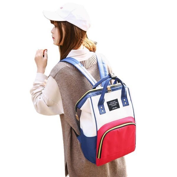 Beliebte Wickeltaschen, Baby-Mama-Tasche für Kinderwagen, mehrfarbig, multifunktionaler Reiserucksack, Outdoor-Walking, tragbare Mutterschafts-Mumientasche, praktisch ba62 C23