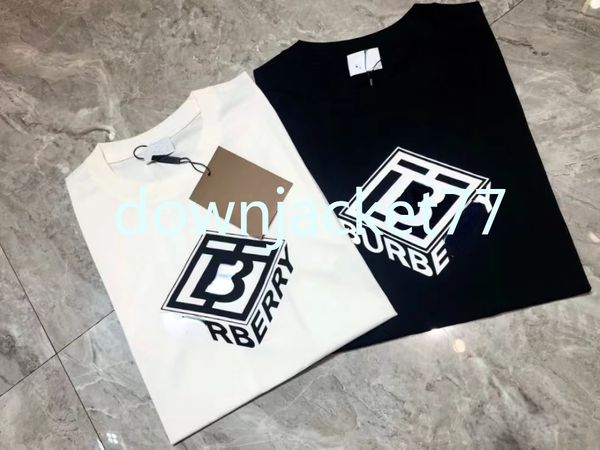 T-shirt firmata in edizione limitata del 2023 coniglio anno nuove coppie tees street wear camicia moda estiva splash-ink lettera stampa design coppia maniche corte # 03 3XL