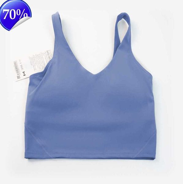 2023Yoga outfit lu-20 U Tipo Back Align Canotte Abbigliamento da palestra Donna Casual Running Nude Stretto Reggiseno sportivo Fitness Bella Biancheria intima Gilet Camicia JKL123 Taglia S-XXL fgsd