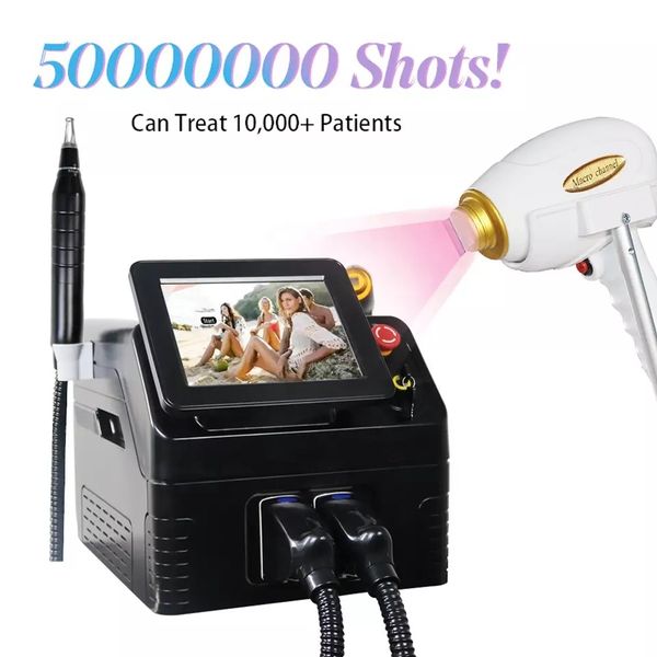 2023 Neue 808 Pikosekunden L-aser Tattoo- und Haarentfernungsmaschine 2 in 1 Diodenlaser Permanent tragbar