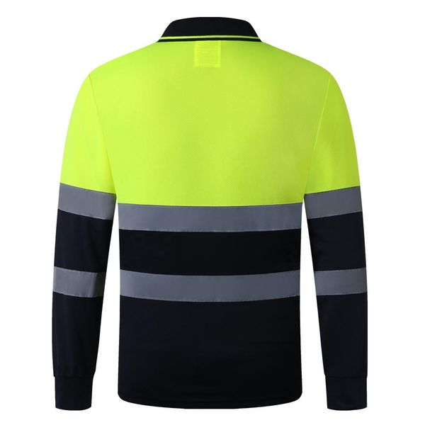 Suéteres unissex de alta visibilidade reflexiva segurança camiseta secagem rápida manga longa workwear construção ao ar livre roupas de trabalho de proteção