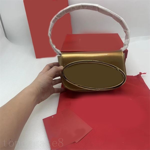 Borsa di design in tinta unita da uomo borse di lusso in smalto lettera manico superiore corto comodo sacoche regolabile staccabile mini jingle borse da donna dall'aspetto gradevole XB009 E23