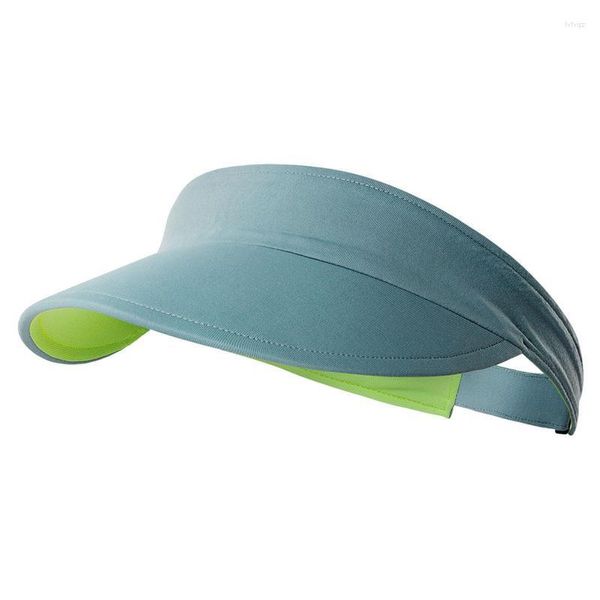 Casquettes de cyclisme Chapeau de tennis Toiture vide Pare-soleil Protection UV Chapeaux Sports respirants avec circonférence réglable pour les femmes