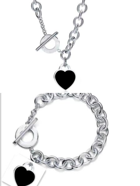 Blue Love Silver 14cm 21см браслет для женских цепей связывает мужчины взрослые ювелирные изделия для сердца браслеты для кольца для девчонка для девушек дизайнерские дизайнеры пары свадебная вечеринка круто