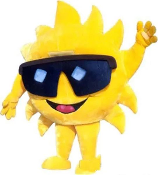 fantasias de mascote de flor de sol amarelo halloween roupa de personagem de desenho animado roupa de festa ao ar livre de natal tamanho adulto roupas de publicidade promocional
