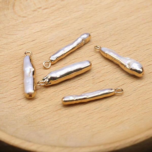 Anhänger Halsketten Natürliche Süßwasser Perle Lange Stick Form Für Mode Schmuck Machen DIY Frauen Halskette Ohrring Geschenke