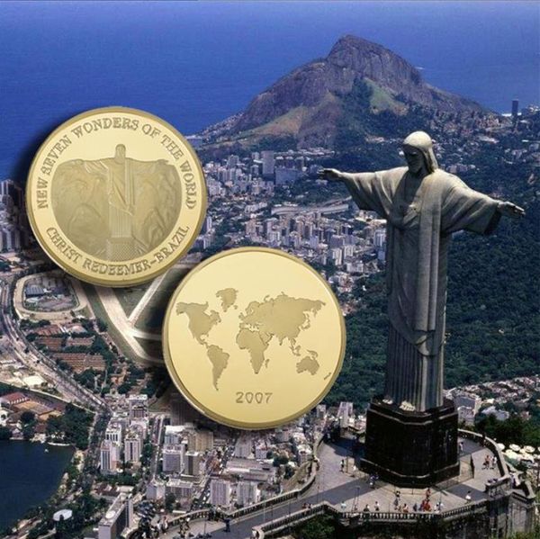 Artes e Ofícios Conjunto completo de moedas comemorativas da Europa e Estados Unidos Artesanato em metal Medalhas comemorativas do turismo arquitetônico