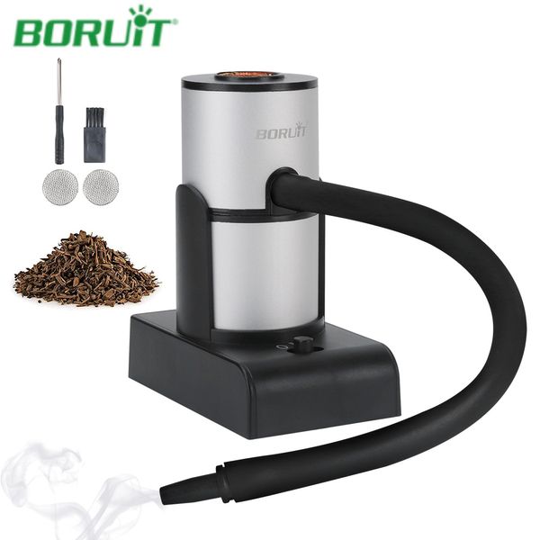 Barbekü Araçları Aksesuarlar Boruit Taşınabilir Moleküler Mutfak Dumanı Infuser Gıda Soğuk Duman Jeneratörü Sigara Silahlı Et Burn Smokehouse BBQ GRILL 230707