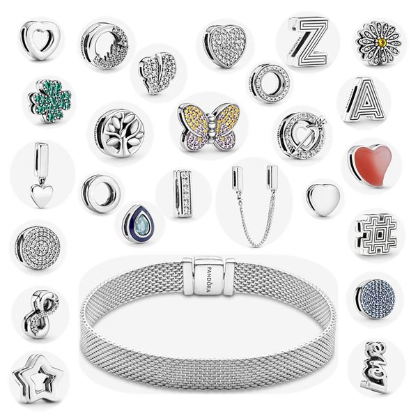 2023 Originales Perlen Schmuck Für Frauen Luxus Pandora DIY100 % 925 Sterling Silber Beadeds Schmuck Muttertag Geschenk