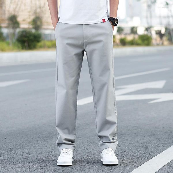 Pantalones de hombre 2023 Pantalones casuales para hombre Stretch Slim Fit Pant Check Male