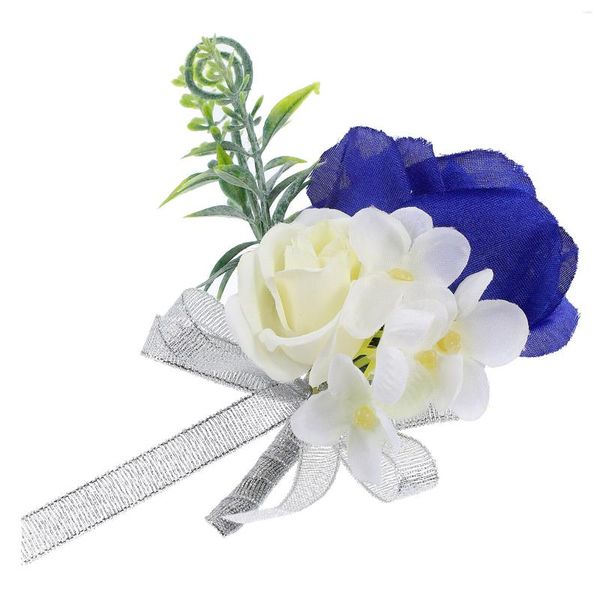 Dekorative Blumen Kleid Zubehör Boutonniere Männer Hochzeit Anzug Pin Dekoration Versorgung Seide Braut Mann Kleidung Zubehör