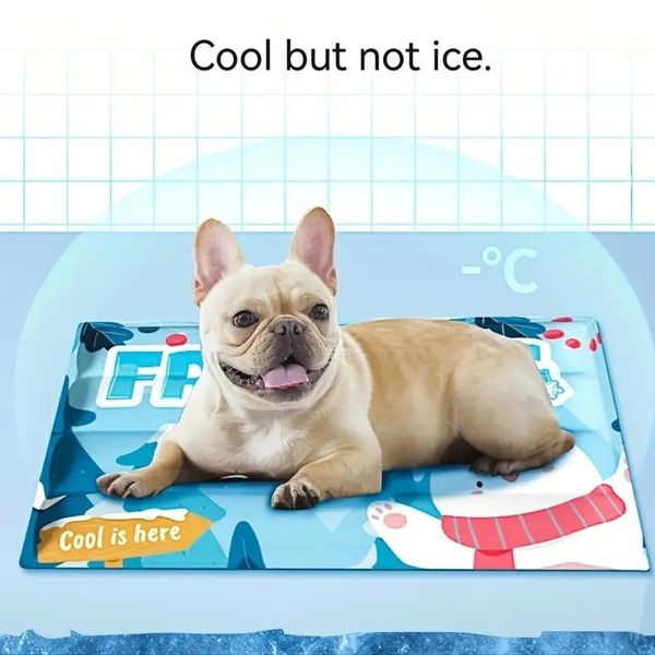 1pc tapete de resfriamento para cães pet almofada de gelo para animais de estimação tapete de cama para gatos almofada de verão para manter a calma para animais de estimação tapete de gel para gatos cool