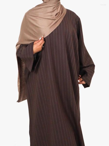 Vêtements ethniques mode musulmane Hijab Robe Eid Abaya dubaï turquie rayure robes longues africaines pour les femmes 2023 Pakistan Islam caftan Robe