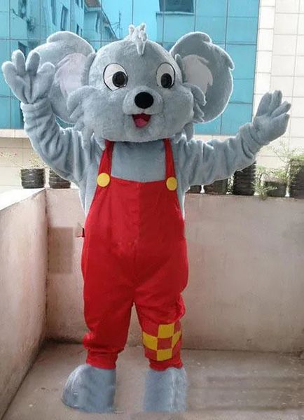 costumi della mascotte dell'orso di Koala di Halloween Vestito da vestito del personaggio dei cartoni animati Vestito da festa all'aperto di Natale Abbigliamento pubblicitario promozionale per adulti