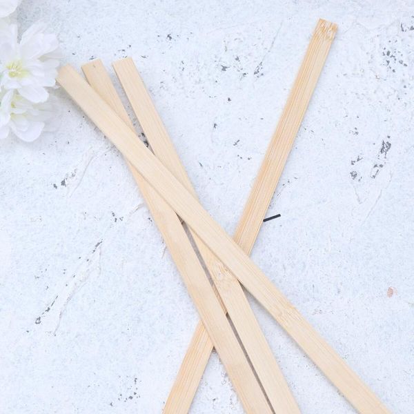 Yemek çubukları 50pcs 3.5x10mm bambu çubuk modeli malzeme kuş kafesi ahşap diy kullanımı