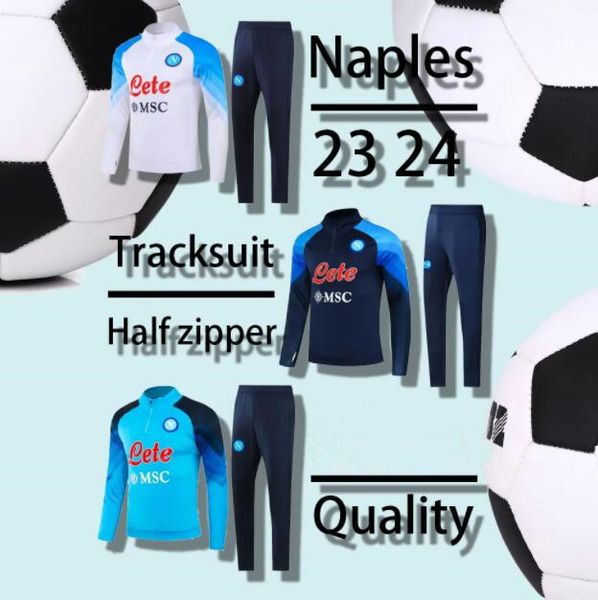 22 23 Napoli TrackSuit maglia da calcio kit da calcio 2023 SSC Napoli AE7 D10S Hommes tuta da allenamento formazione tuta Chandal Squitude Jogging TAGLIA: S-2XL AA