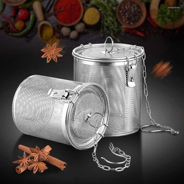 Bottiglie di stoccaggio In acciaio inox Salamoia Condimento Palla Bouilli Bag Filter Spice Residuo cinese tradizionale