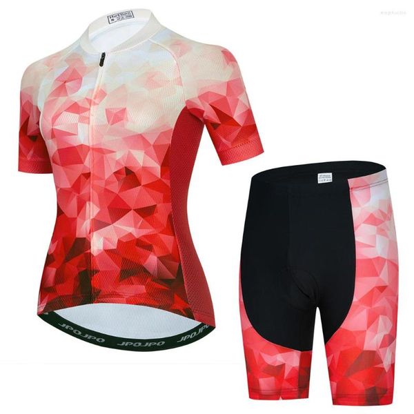 Conjuntos de corrida Weimostar Cycling Jersey Set Women 2023 Pro Team Bike Suit Uniforme Roupas Summer Bike Clothing Kit Wear Roupa