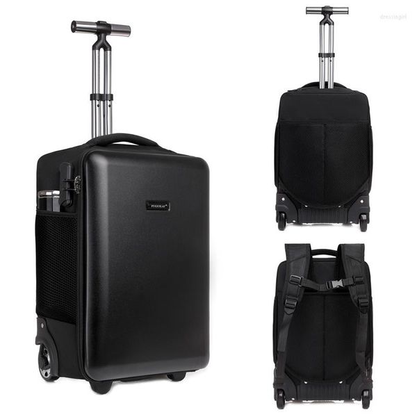 Koffer 19 Zoll Große Kapazität Hartschale Business Rucksack Trolley Reisekoffer Rollgepäck Multifunktions-Boarding