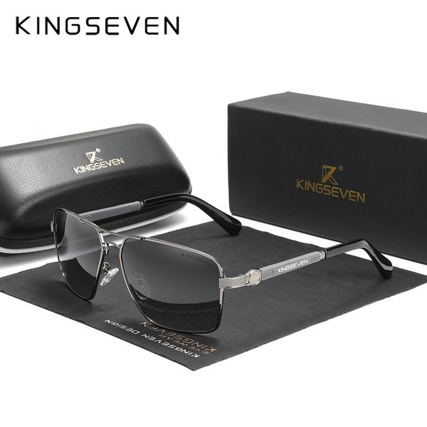 KINGSEVEN Neue Design Sonnenbrille Polarisierte Beschichtung Objektiv 2022 Auto Reset Rahmen Fahren Brillen Für Männer/Frauen Oculos