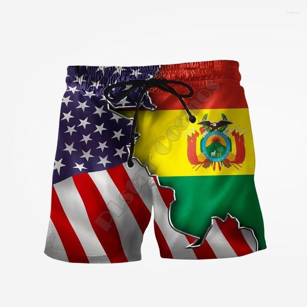 Shorts Masculino PLstar Cosmos Moda de Verão México Impresso em 3D Masculino/Feminino Streetwear Casual Descolado