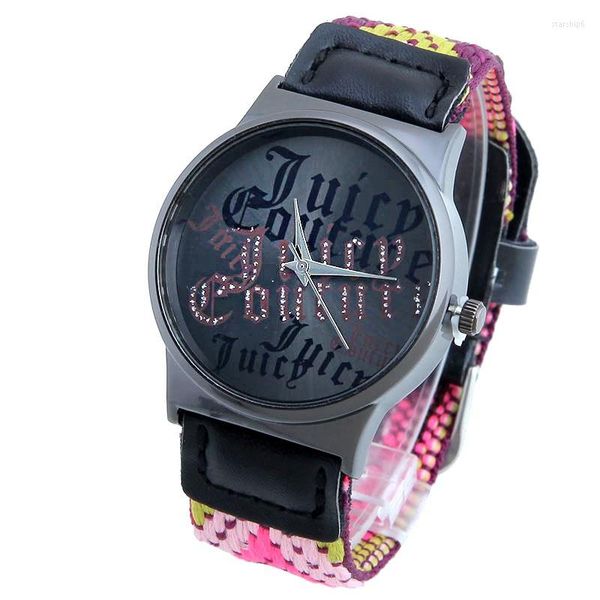 Armbanduhren Top Stoff Ethno Textilband Vintage Retro Zifferblätter Uhr Damen Casual Analog Quarz Armbanduhr Mode Frau Mädchen Teen Fancy