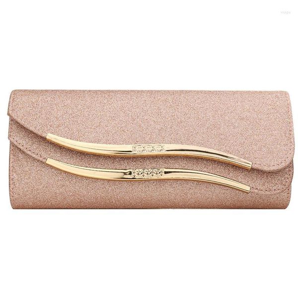 Bolsas de noite Moda Envelope de lantejoulas Clutch Feminino Bling Day Clutches Bolsa de casamento rosa Bolsa de mão feminina 2023 Banquete