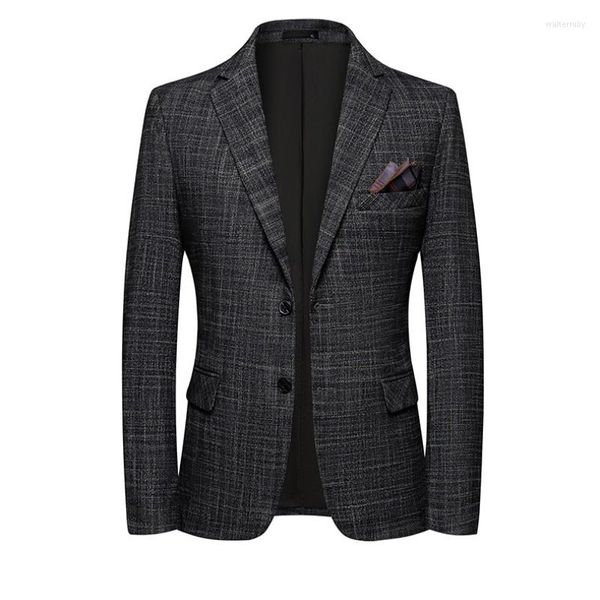 Erkekler Bahar Sonbahar İnce Sıradan Erkekler Blazer Pamuk İnce İngiltere Takım Blaser Maskulino Erkek Ceket Boyutu Artı M-4XL