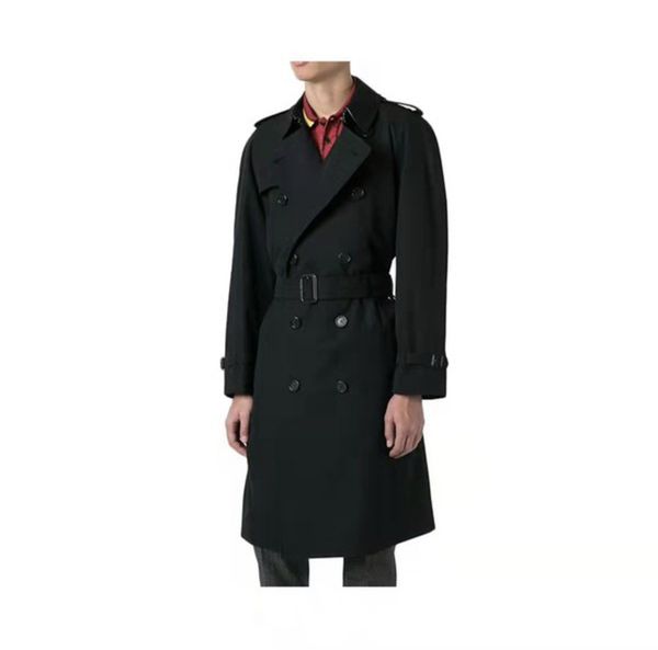 Mens Designer Men's Trench Coats blusão inverno Jaquetas primavera outono Feminino moda masculina Cor sólida comprimento médio clássico Casal Long Overcoats casaco
