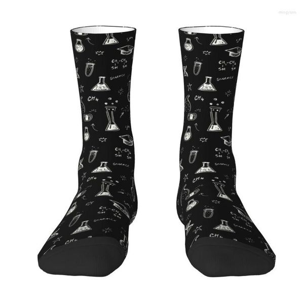 Herrensocken, Wissenschaft, Chemie, Muster, Crew, Unisex, cool, Mathematik, Physik, Biologie, Frühling, Sommer, Herbst, Winter, Kleid