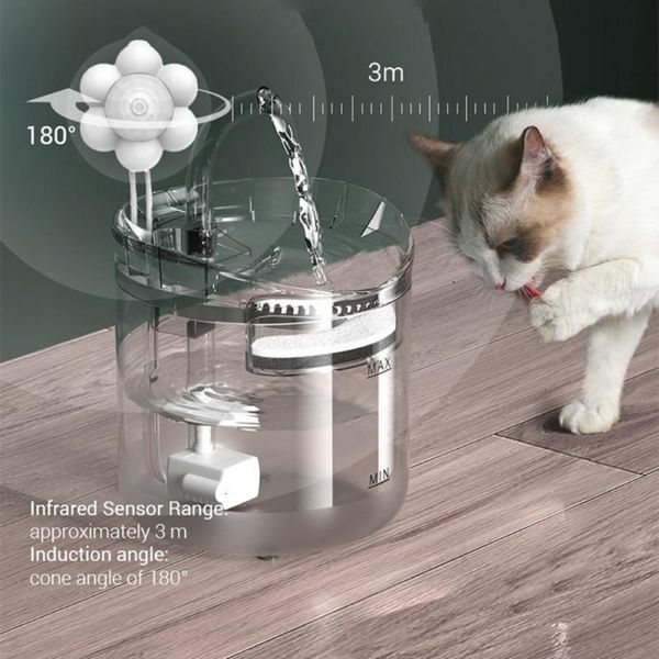 Bombas de água Dispensador de água para animais de estimação Filtro de circulação automático Inteligente Dispensador de água de temperatura constante Água corrente Pet Cat Suprimentos 230707