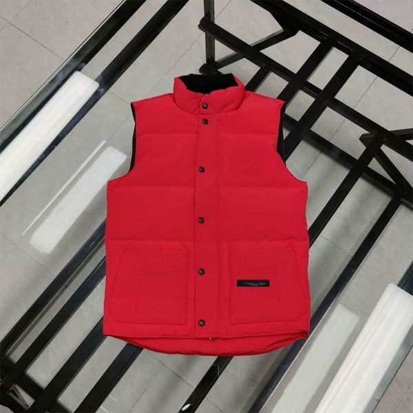 Tasarımcı yelek kabartı yelek ceketi yelek tüyü malzeme gevşek ceket siyah moda trend çift ceket gilet stant yaka zip yukarılı puf ceket parkas ceket