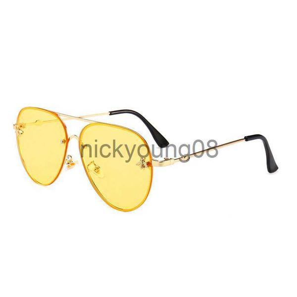Sonnenbrille Damen Luxus Sonnenbrille für Frauen Designer Gute Qualität Mode Metall Übergroße Sonnenbrille Vintage Weiblich Männlich Polarisierte Brille x0710