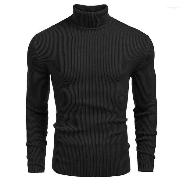 Мужские свитера лето твердый цвет наполовину высокий воротник весенний пуловер с длинными рукавами