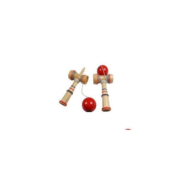 Kendama Großhandel Lustiges japanisches traditionelles Holzspiel Spielzeug Ball Bildung Geschenk Neue Drop-Lieferung Spielzeug Geschenke Neuheit Gag Dhptu