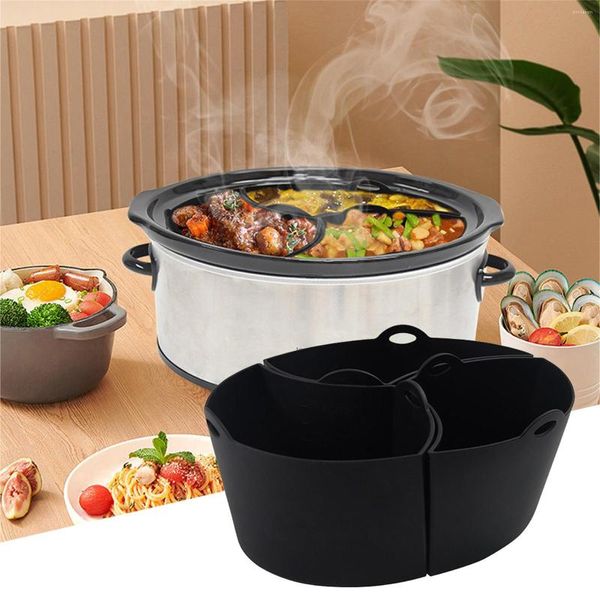 Bakken Gereedschap Siliconen Slowcooker Voering Grensoverschrijdende Product Divider Binnenvoering Gemakkelijk Te Reinigen Voor 7QT Crock Pot