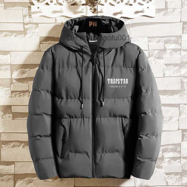 Giacche da uomo Giacche da uomo 2022 New Fashion Inverno con cappuccio TRAPSTAR Cappotto stampato Uomo Spessa calda Giacca invernale da uomo antivento per giacca Parka Taglia M-4XL T221017 Z230711