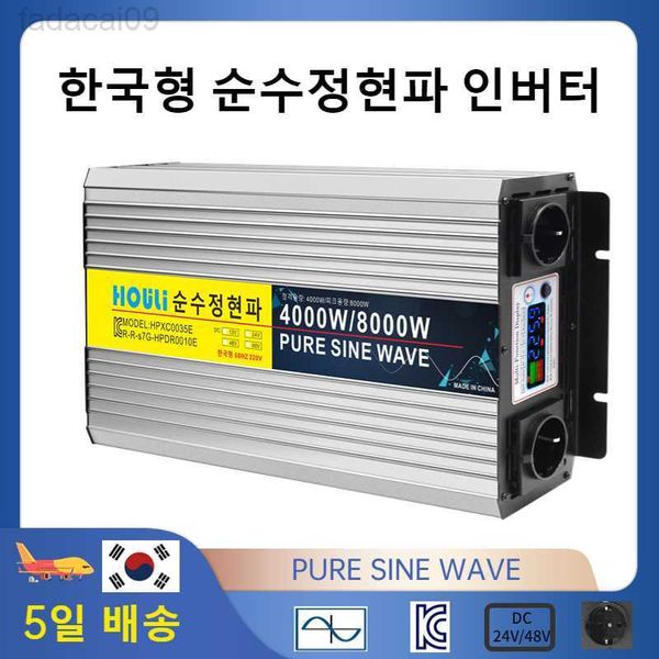 Стартер -инвертор автомобилей Power Inverter 12V V Инвертор типа Pure Sine Wave Corean 60 Гц 8000 Вт для автомобиля HKD230710