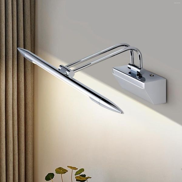 Настенные лампы роскошные современные монтированные изображения зеркало зеркало светильники ванной комнаты