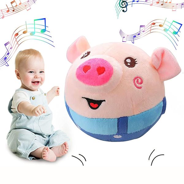 ElectricRC Animals 999Songs Süße Musik, singend, sprechend, elektronisches Plüsch-Babyspielzeug, hüpfendes Schwein, Haustiere, USB-Schallplatte, sprechendes Geschenkspielzeug für Kleinkinder, Kinder 230707