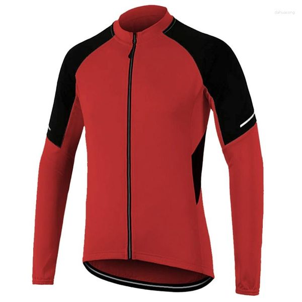 Giacche da corsa Cappotto da bici Manica lunga Abbigliamento da MTB Maglia da strada Abbigliamento da ciclismo Maglione da bicicletta Camicia primaria Top Giacca uniforme Kit da gara sportiva