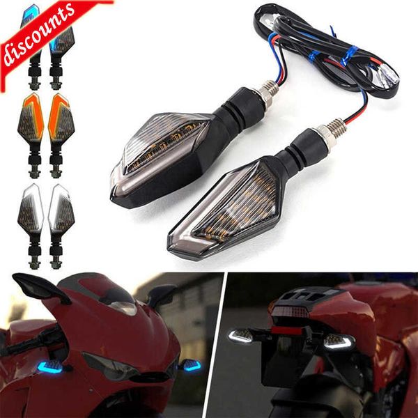 Neue 2PCS Blinker Motorrad LED Lichter DRL Tagfahrlicht Energiesparende Einfache Installation Motorrad Teile