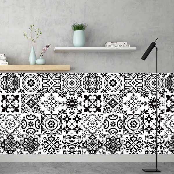 3D Wall Panel 16pcsset Waterpoof Adesivi Trasferimenti Cover per mobili da bagno Scale Cucina Murale Carta da parati autoadesiva rimovibile 230707